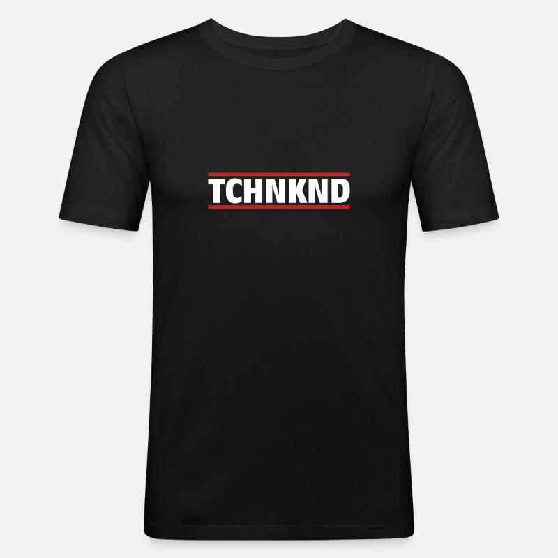tchnknd - Technokind - Männer Slim Fit T-Shirt - Schwarz