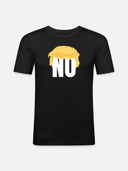 Anti - pas de - non - T-shirt près du corps Homme - noir
