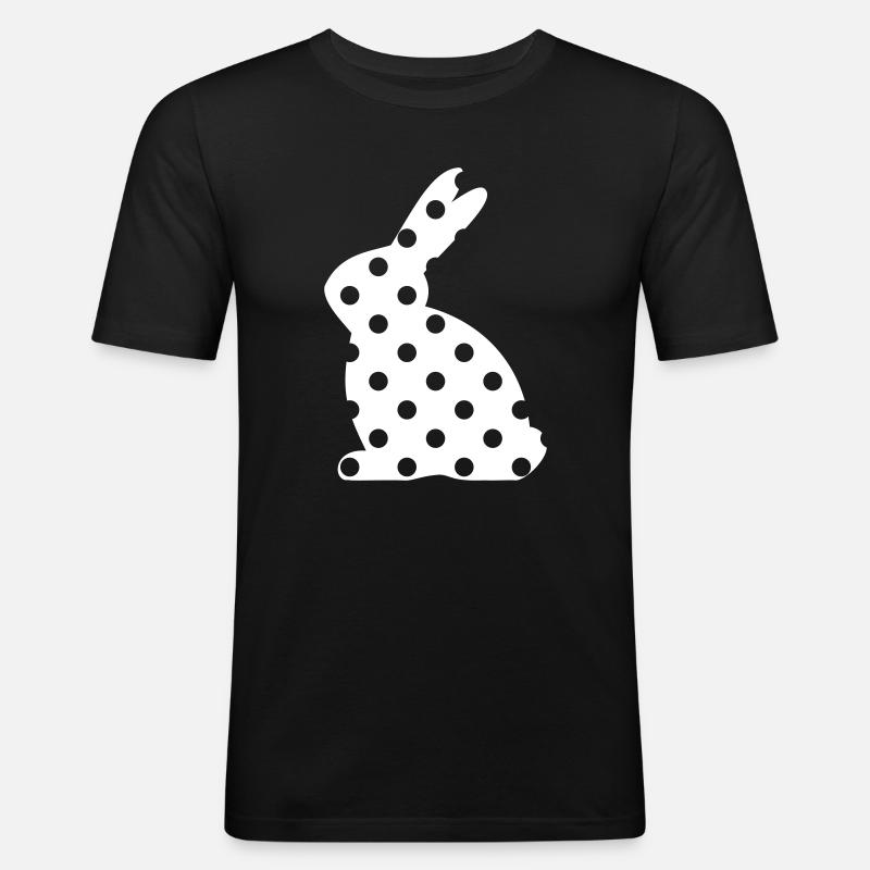 Bunny points Easter gift - Men's Slim Fit T-Shirt - black
