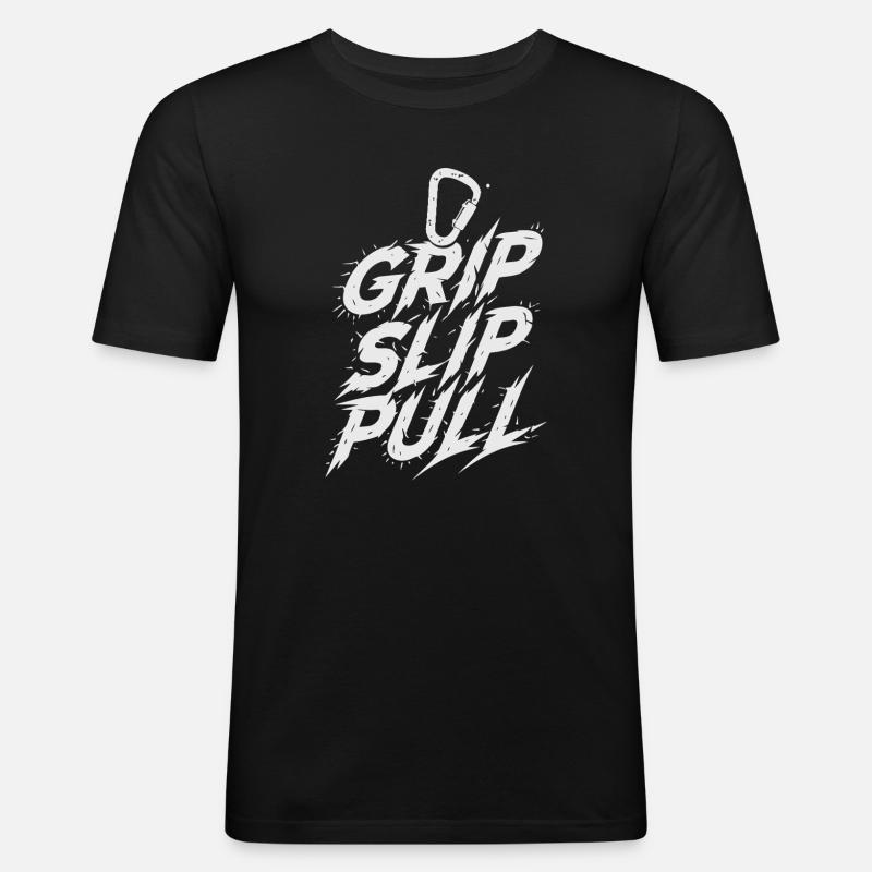 Grip Slip Pull Éclats Urbains - T-shirt près du corps Homme - noir