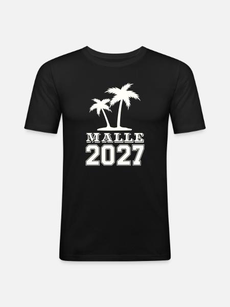 Malle Island 2027 Graphic - Men's Slim Fit T-Shirt - black