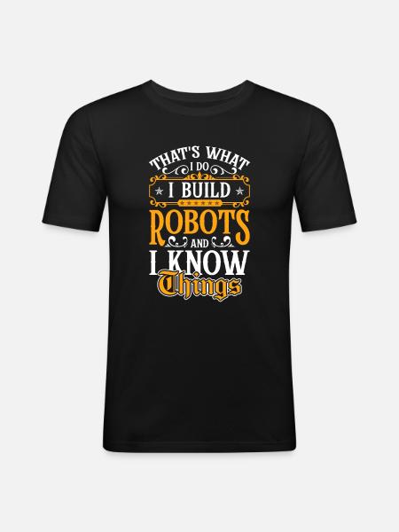 Machine Robotics Robotnik - Men's Slim Fit T-Shirt - black