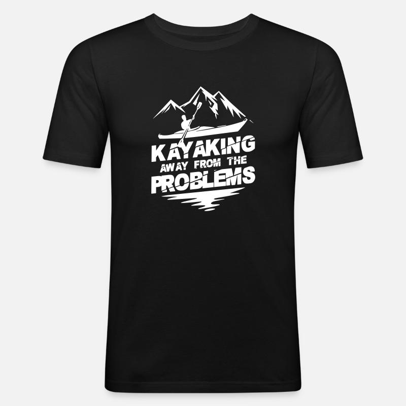 Away From The Problem - Men's Slim Fit T-Shirt - black