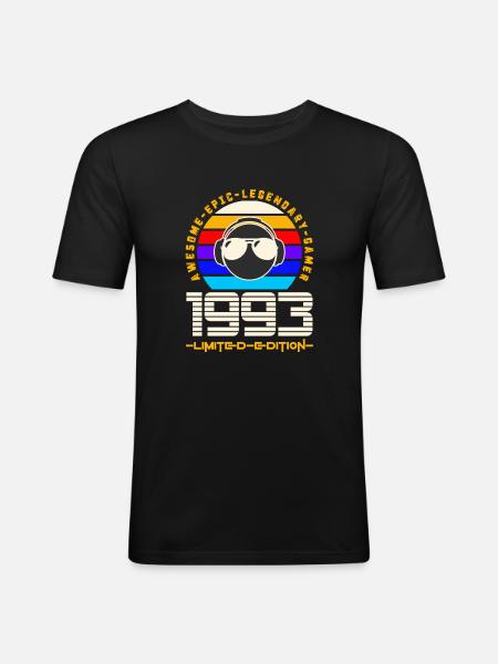 1993 - Men's Slim Fit T-Shirt - black