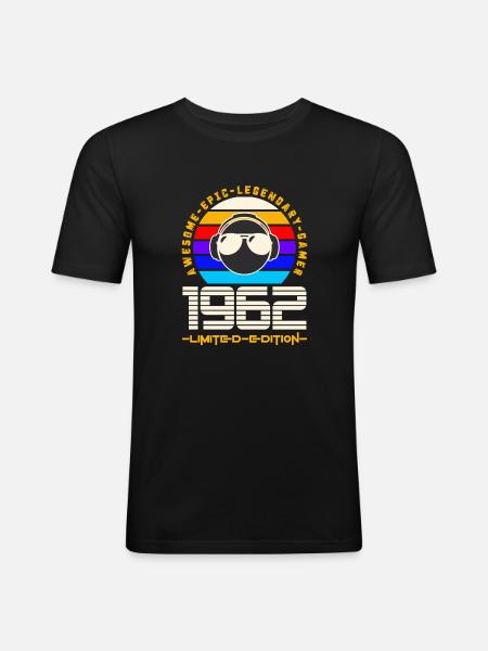 1962 - Men's Slim Fit T-Shirt - black