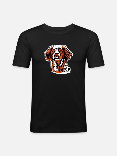 Brittany Spaniel - Men's Slim Fit T-Shirt - black