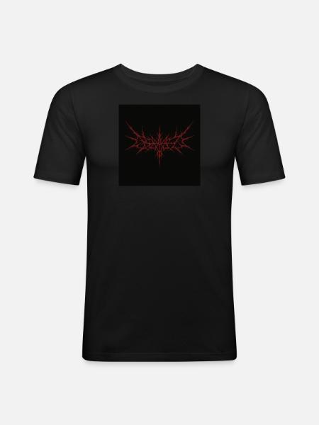 versuh - Männer Slim Fit T-Shirt - Schwarz