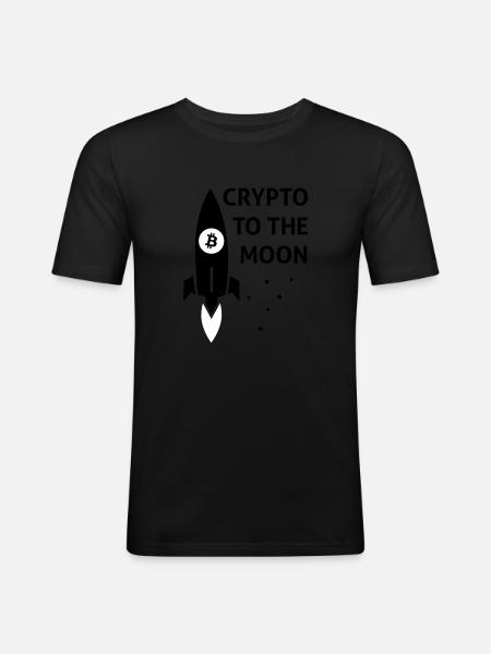 crypto - Men's Slim Fit T-Shirt - black