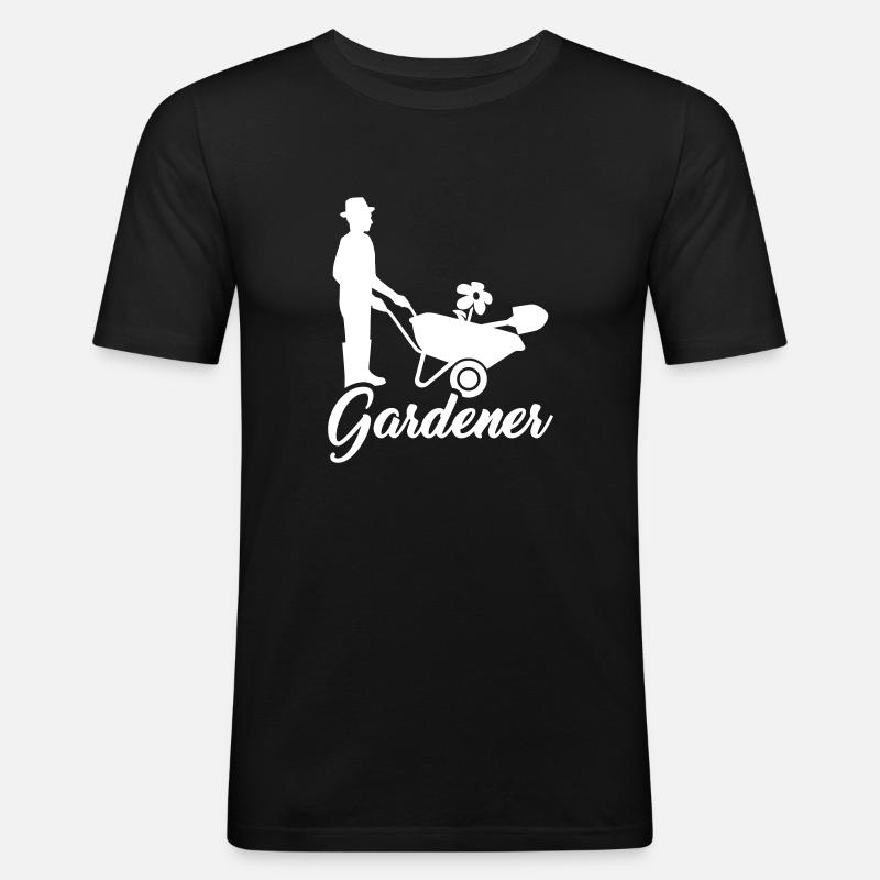Gärtner - Männer Slim Fit T-Shirt - Schwarz