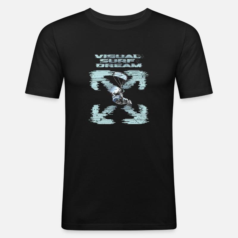 Visual Kitesurfing Dream - Men's Slim Fit T-Shirt - black