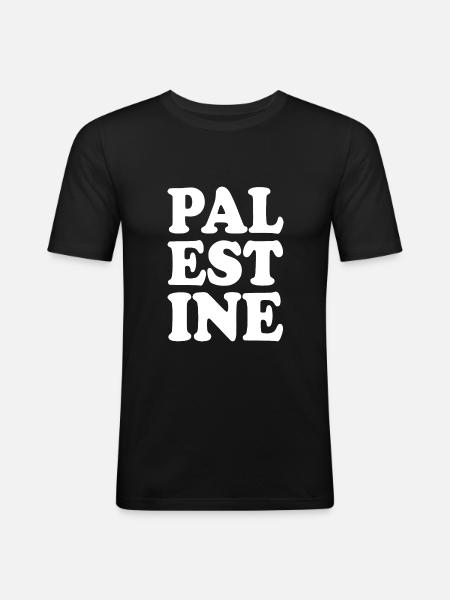 Palestine - Men's Slim Fit T-Shirt - black