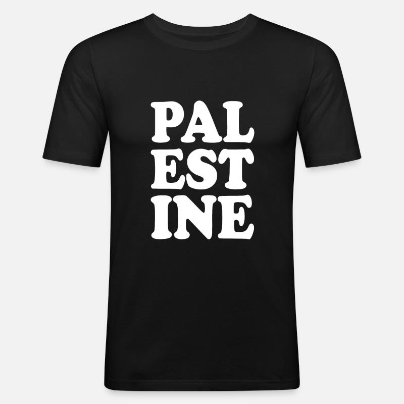 Palestine - Men's Slim Fit T-Shirt - black