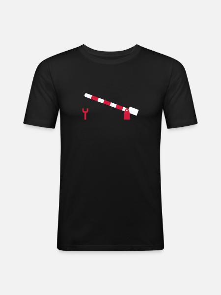 Gate - Men's Slim Fit T-Shirt - black