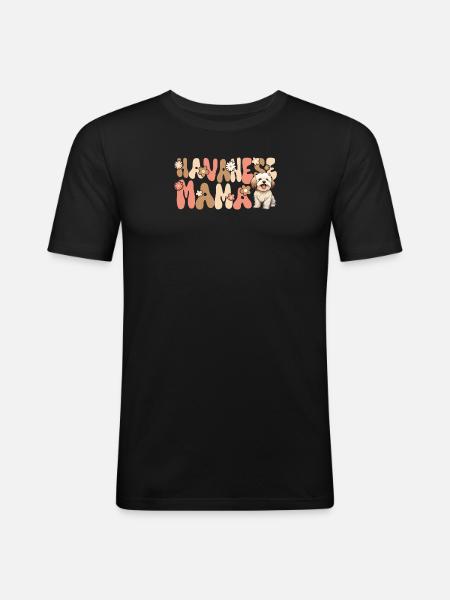 Havanese Groovy Havanese Mom - Men's Slim Fit T-Shirt - black