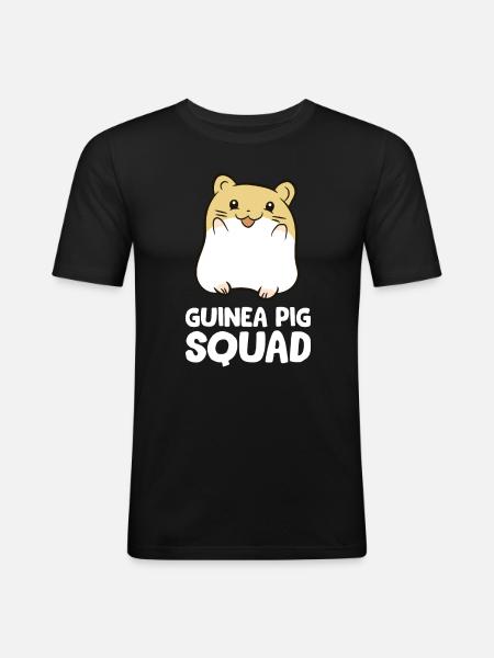 Cochons d'Inde - Guinea Pig Squad - T-shirt près du corps Homme - noir