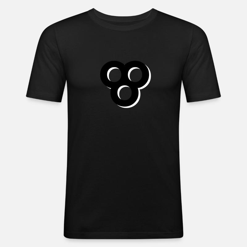 networkstate ꕢ - Männer Slim Fit T-Shirt - Schwarz
