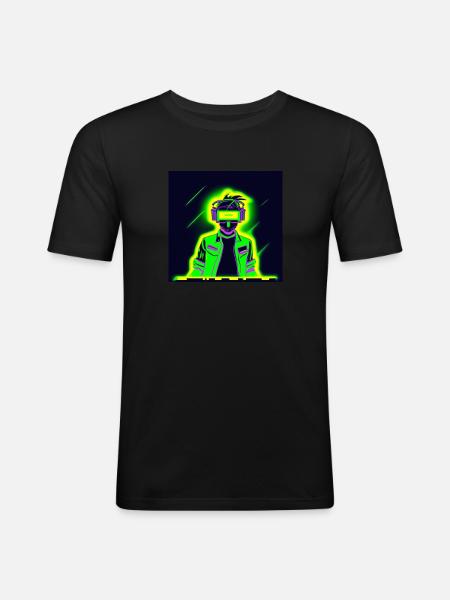Boy Neon - Men's Slim Fit T-Shirt - black