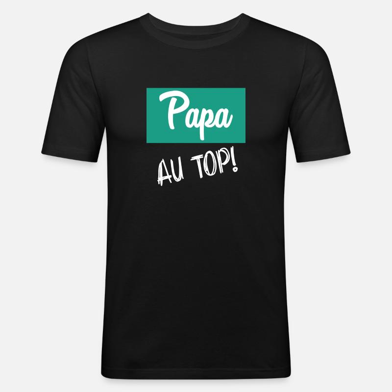 PAPÀ - Maglietta aderente da uomo - nero
