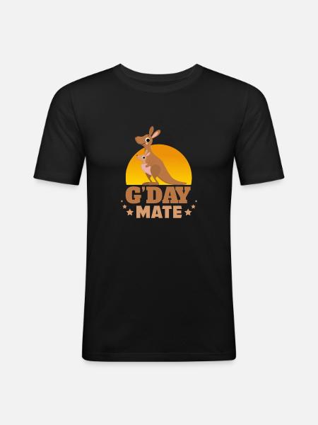 Kangaroo G-Day Mate - Men's Slim Fit T-Shirt - black