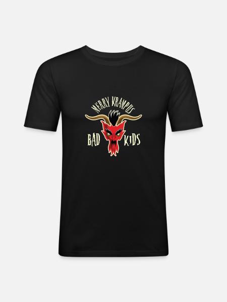 Krampus - Men's Slim Fit T-Shirt - black