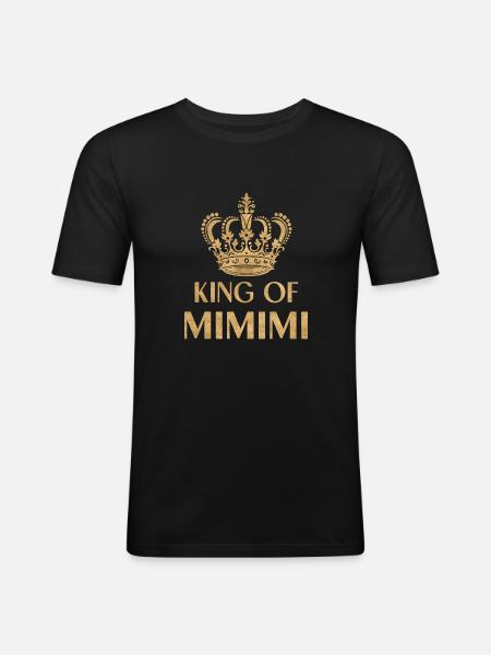 King of mimimi - Men's Slim Fit T-Shirt - black