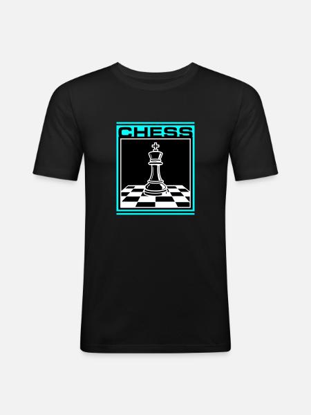 Chess King Chess - Men's Slim Fit T-Shirt - black