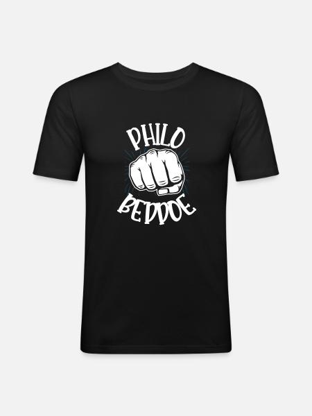 philo beddoe - T-shirt près du corps Homme - noir