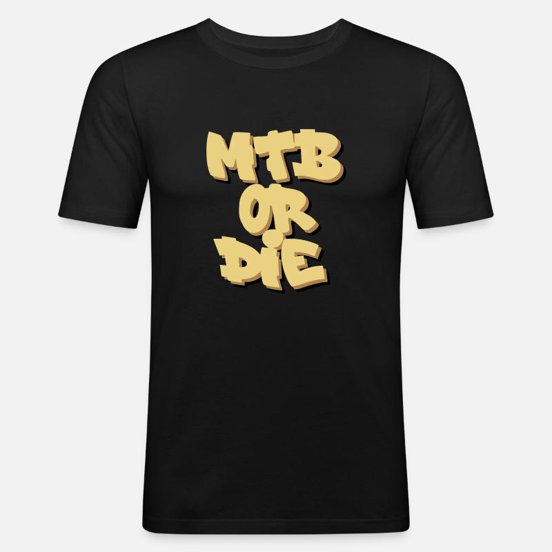 VTT ou matrice - T-shirt près du corps Homme - noir