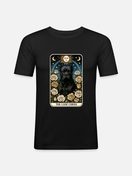 Cane Corso - Männer Slim Fit T-Shirt - Schwarz