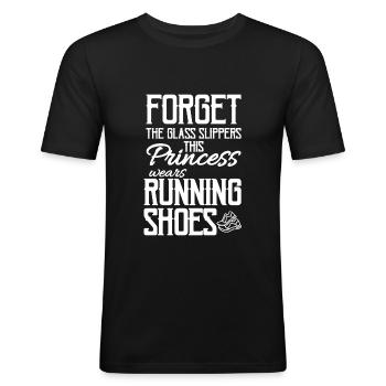Running - Men's Slim Fit T-Shirt - black - Front - Nik (191cm)