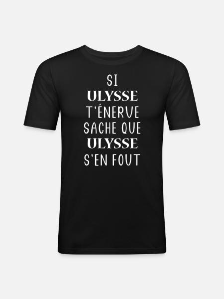 ULYSSE - T-shirt près du corps Homme - noir