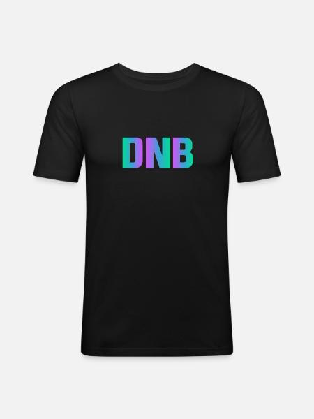 Drum and Bass DnB - Men's Slim Fit T-Shirt - black