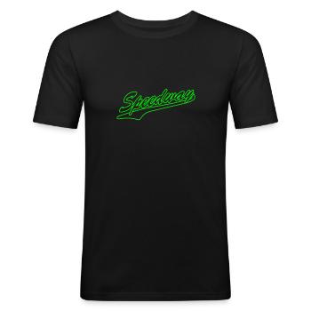 Speedway - Men's Slim Fit T-Shirt - black - Front - Nik (191cm)