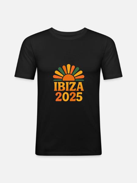 Ibiza 2025 - Men's Slim Fit T-Shirt - black