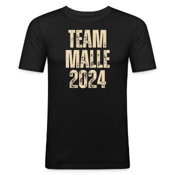 TEAM MALLE 2024 - MALLORCA - Men's Slim Fit T-Shirt - black - Front - Nik (191cm)