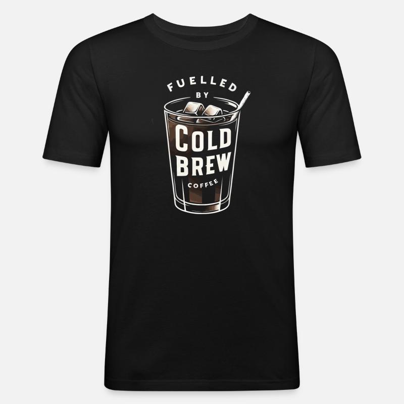 Cold Brew Coffee - Men's Slim Fit T-Shirt - black