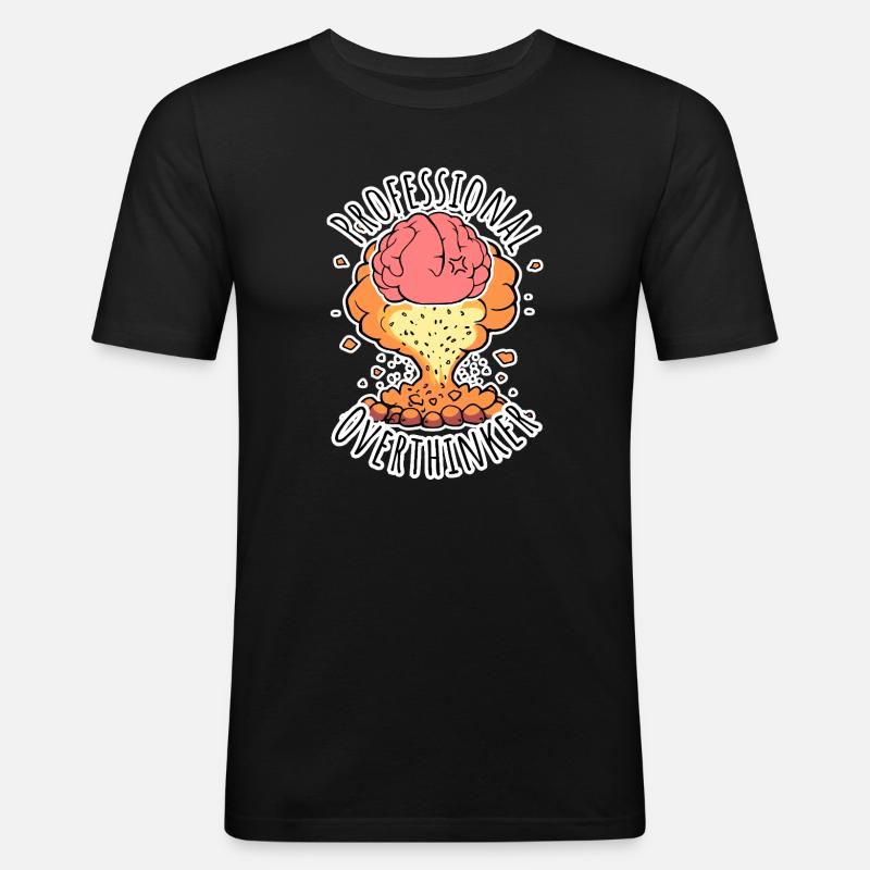 Réfléchisseur professionnel - Explosion cérébrale ! - T-shirt près du corps Homme - noir