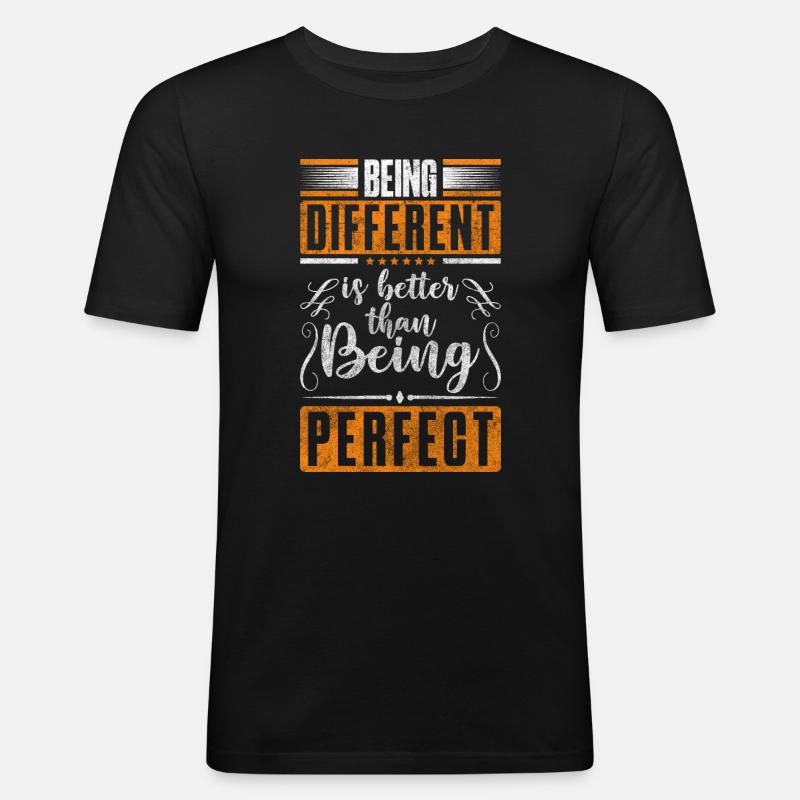 Einzigartig Menschen Flagge Style - Männer Slim Fit T-Shirt - Schwarz