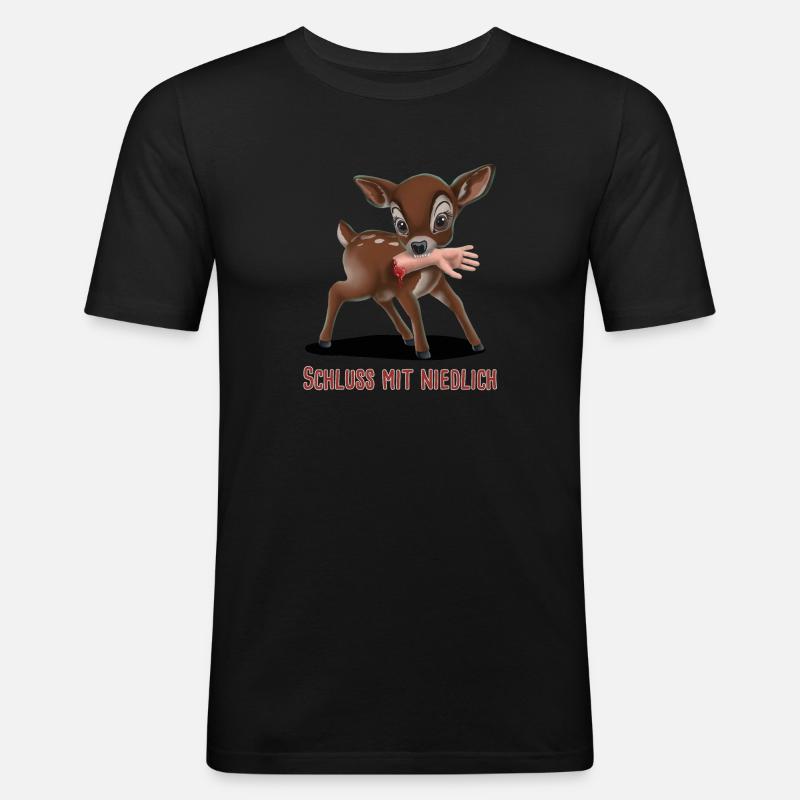 Killer Kitz 06 2024 02 - Männer Slim Fit T-Shirt - Schwarz