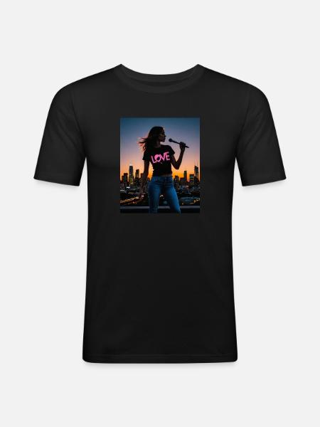 Women - Men's Slim Fit T-Shirt - black