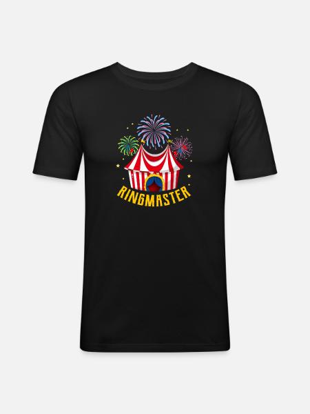 Ringmaster – Circus Enthusiast Ringleader - Men's Slim Fit T-Shirt - black