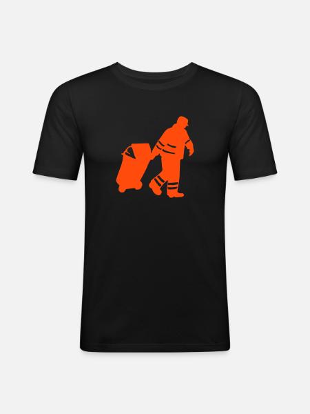 Garbage Man - Men's Slim Fit T-Shirt - black