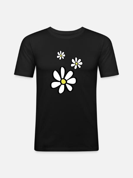 Blümchen - Men's Slim Fit T-Shirt - black
