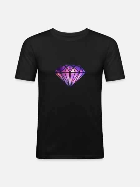 Diamond diamond - Men's Slim Fit T-Shirt - black