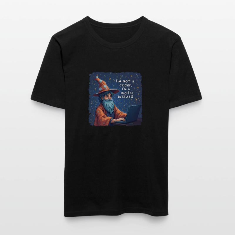 I'm Not a Coder I'm a Digital Wizard Programmer Men's Slim Fit T-Shirt
