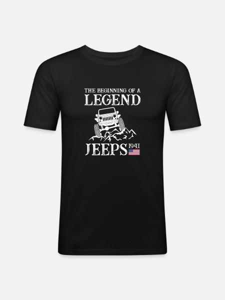 Jeeps Legend - Men's Slim Fit T-Shirt - black
