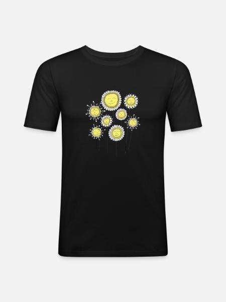 Happiness - Men's Slim Fit T-Shirt - black