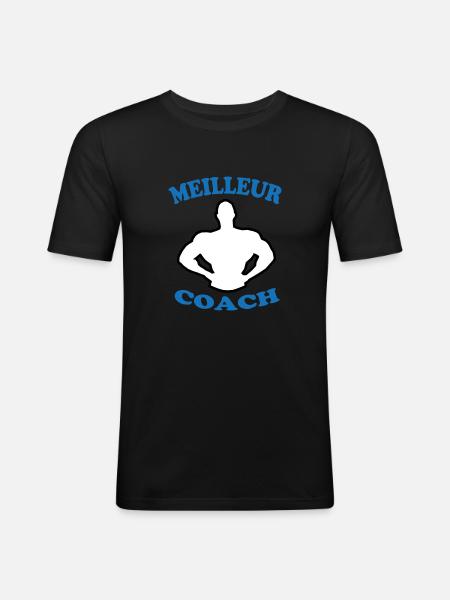 BESTER TRAINER 88 - Männer Slim Fit T-Shirt - Schwarz
