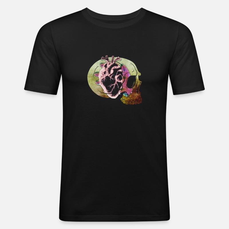 Headbleed - Männer Slim Fit T-Shirt - Schwarz