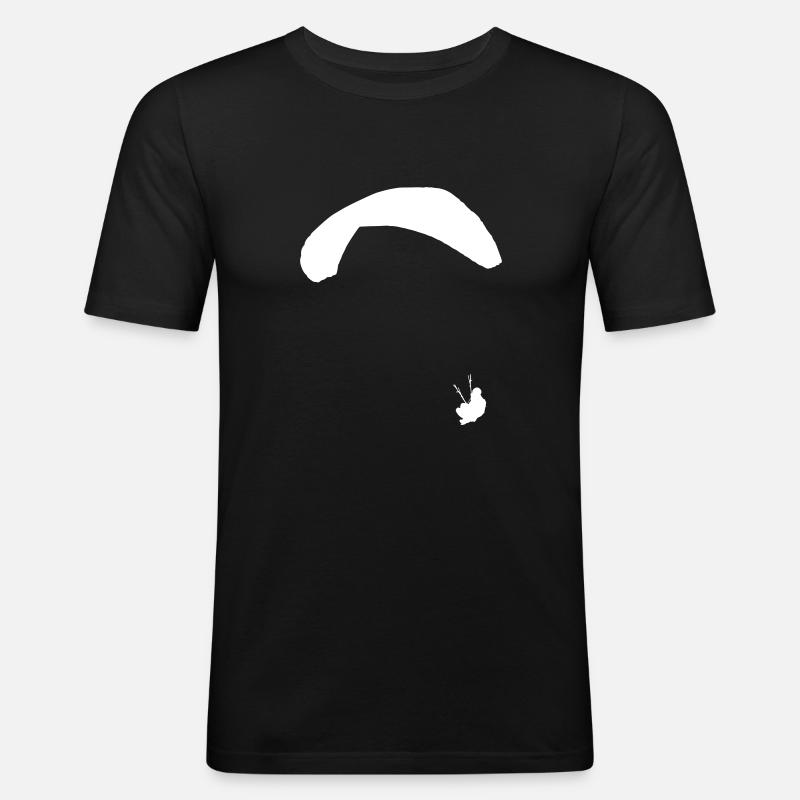 Paragleiter - Männer Slim Fit T-Shirt - Schwarz